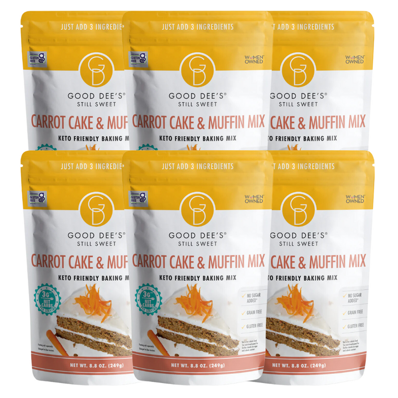 Back in stock! Carrot Keto Muffin & Cake Mix- Gluten Free and No Added Sugar by Good Dee's