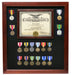 Military Certificate with Medal Display Case Cherry Finish., , The Military Gift Store, Military medal and Certificate frame