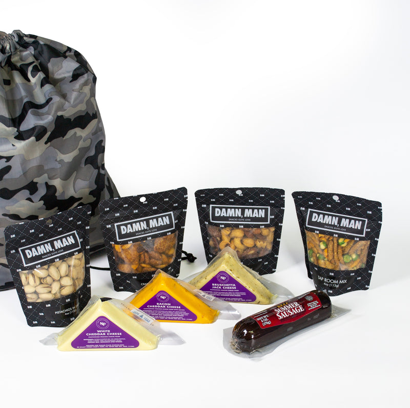 Charcuterie Meat & Cheese Gift Bag – Standard or Deluxe | Gourmet Snacks & Mixed Nuts by DM Snacks