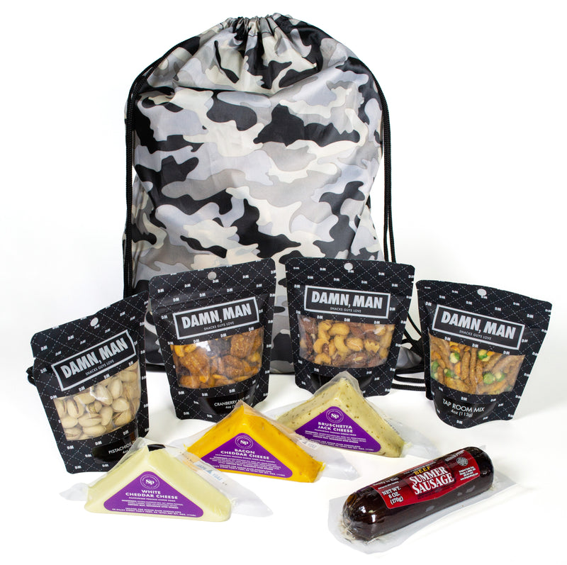 Charcuterie Meat & Cheese Gift Bag – Standard or Deluxe | Gourmet Snacks & Mixed Nuts by DM Snacks