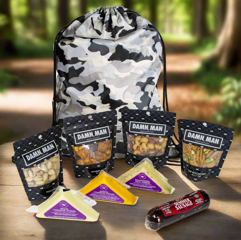 Charcuterie Meat & Cheese Gift Bag – Standard or Deluxe | Gourmet Snacks & Mixed Nuts by DM Snacks