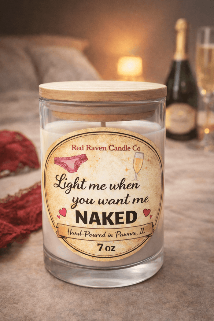 Light Me When You Want Me Naked – Funny Adult Cheeky Scented Candle