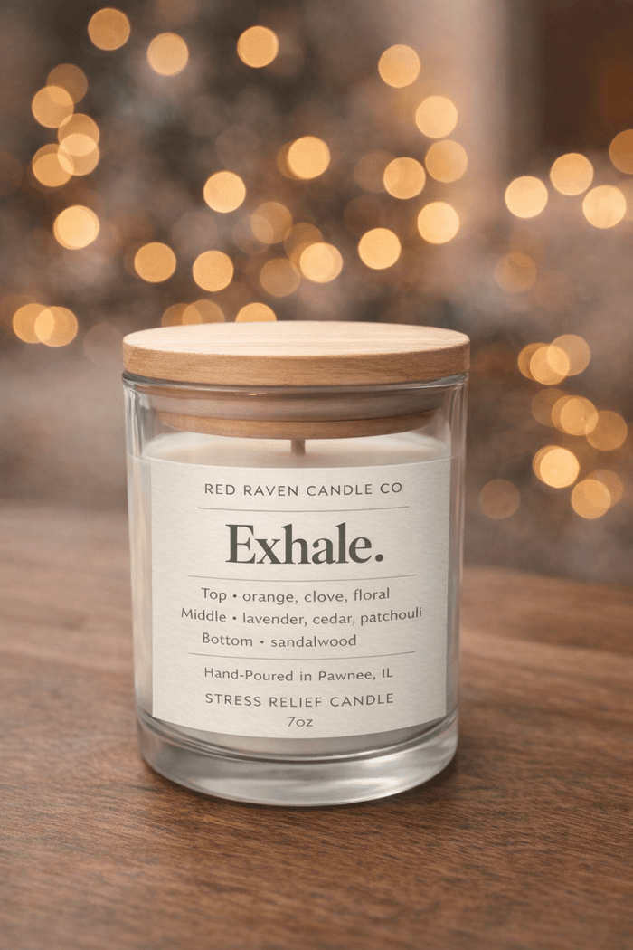 Exhale – Stress Relief Scented Candle (7oz)