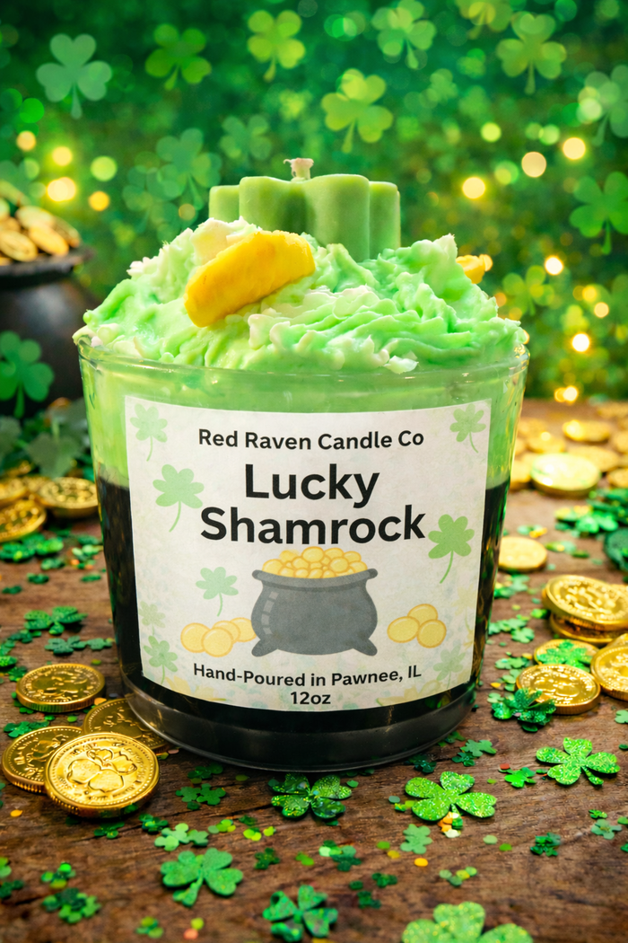 Lucky Shamrock Candle – St. Patrick’s Day Dessert Scented Candle