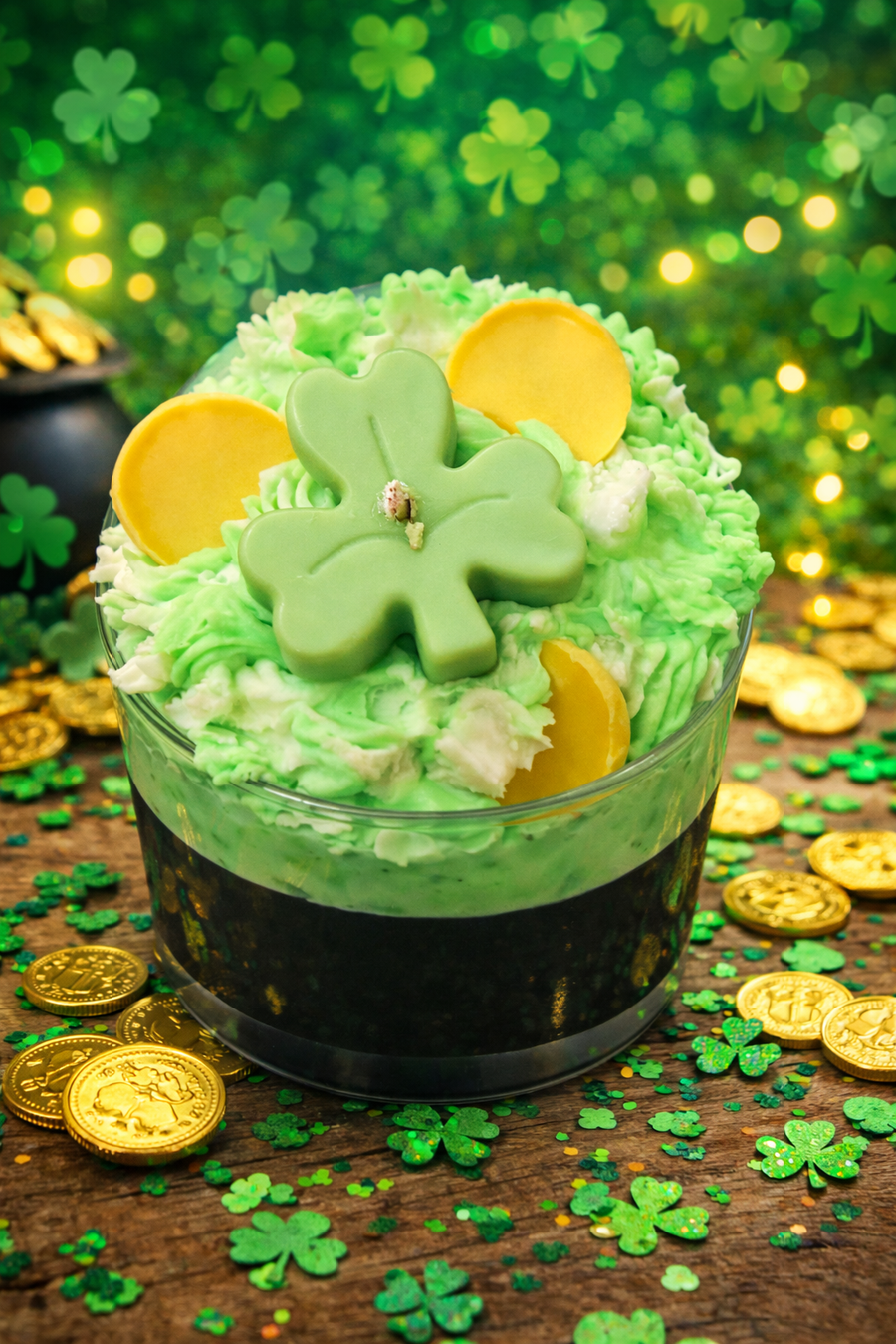 Lucky Shamrock Candle – St. Patrick’s Day Dessert Scented Candle