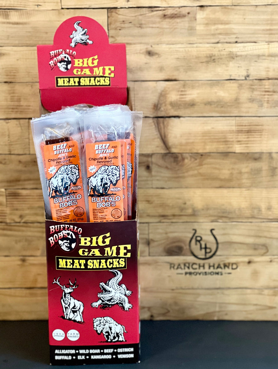 Buffalo and Beef Jerky — Chipotle & Garlic | Buffalo Bob's