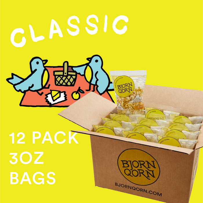 BjornQorn Classic 3oz case with bird illustrations