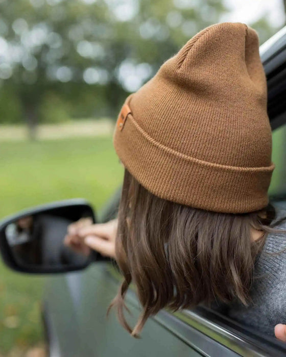Classic Cuffed Beanie, Camel Brown