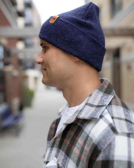 Classic Cuffed Beanie, Denim Blue