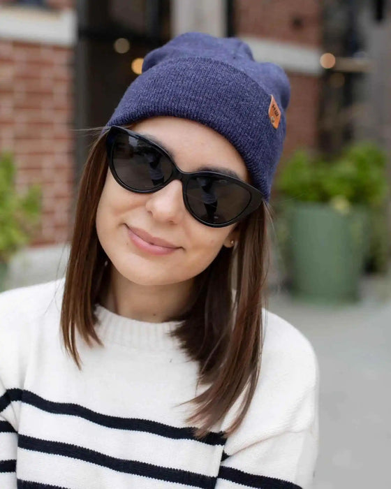 Classic Cuffed Beanie, Denim Blue