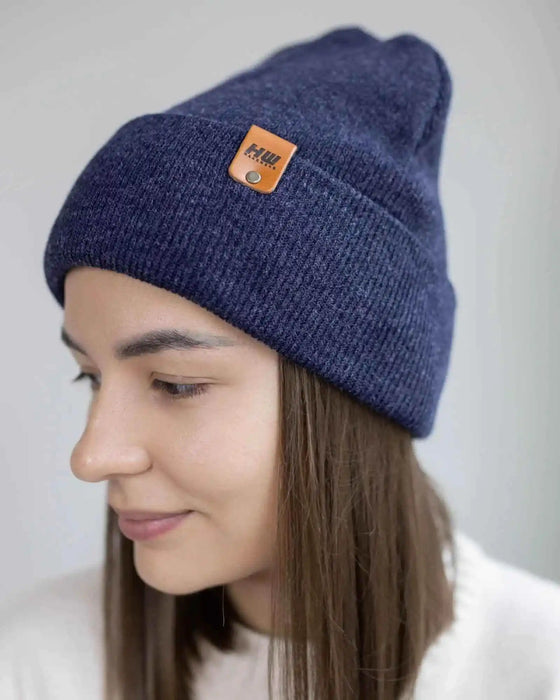 Classic Cuffed Beanie, Denim Blue