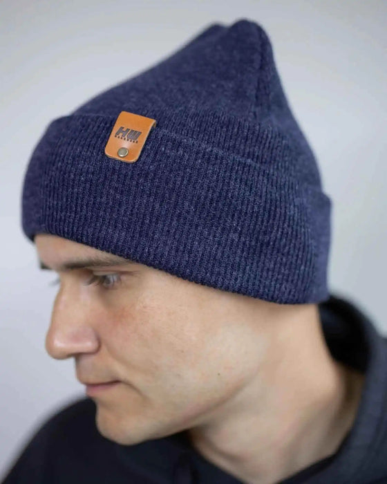 Classic Cuffed Beanie, Denim Blue