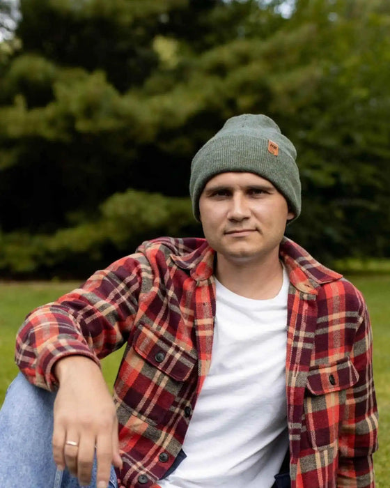 Classic Cuffed Beanie, Forest Green