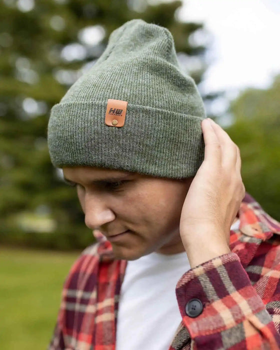 Classic Cuffed Beanie, Forest Green