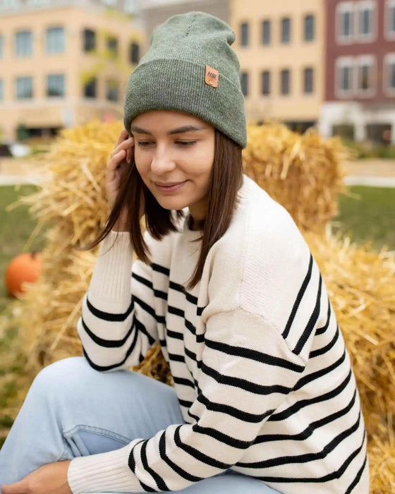 Classic Cuffed Beanie, Forest Green