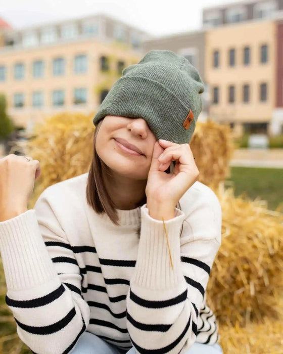 Classic Cuffed Beanie, Forest Green