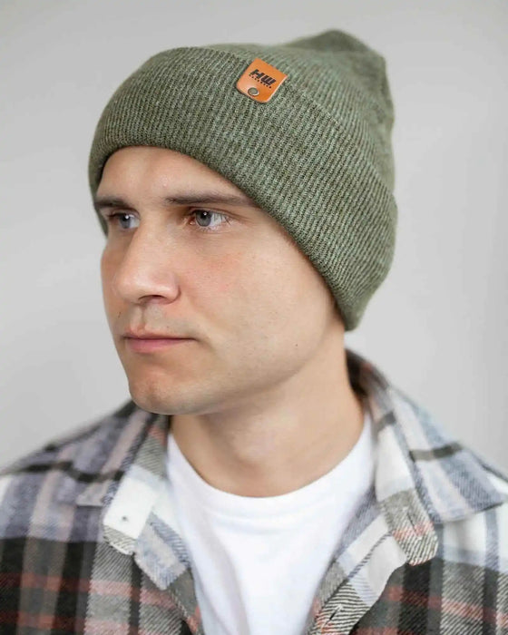Classic Cuffed Beanie, Forest Green