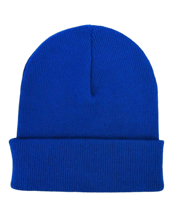 Classic Cuffed Beanie, Sapphire Blue