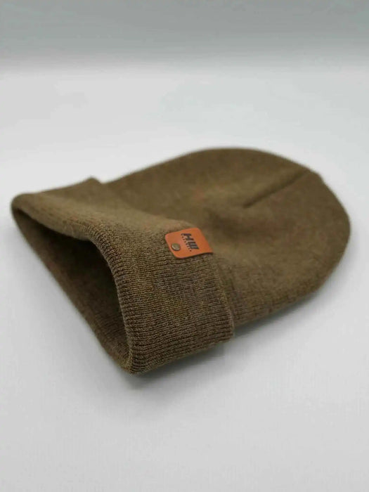 Classic Fusion Cuffed Beanie, Brown and Green