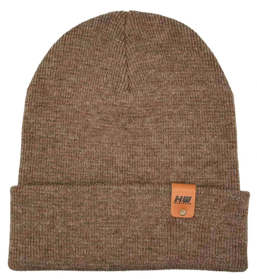 Classic Fusion Cuffed Beanie, Burgundy and Green
