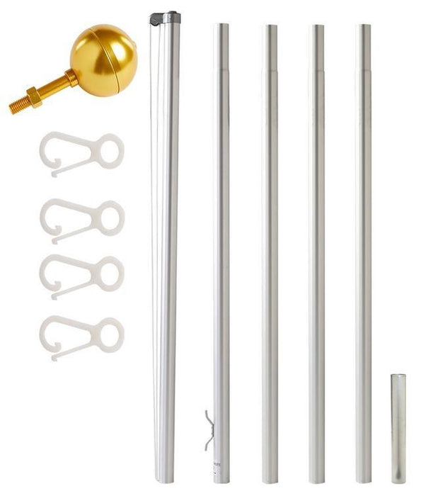 EZ Pole Sectional Flagpole - Made in USA - 5 Year Warranty