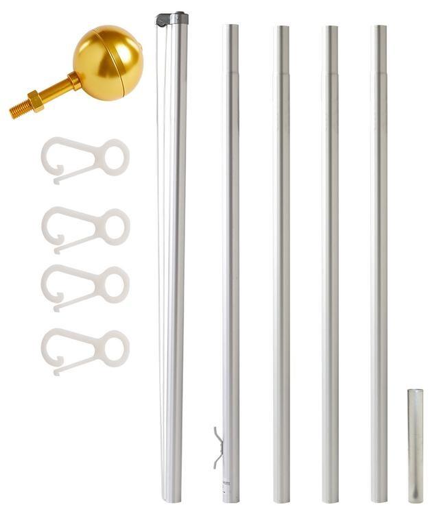 EZ Pole Sectional Flagpole - Made in USA - 5 Year Warranty