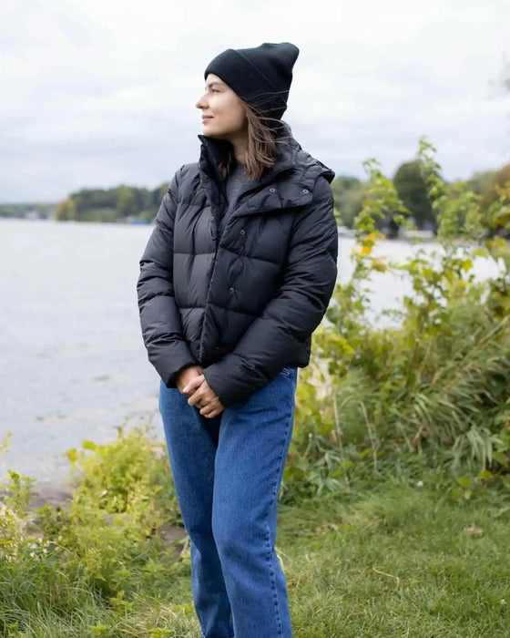 Classic Silent Cuffed Beanie, Midnight Black