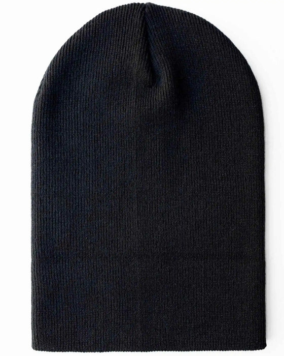 Classic Silent Cuffed Beanie, Midnight Black
