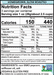 Cloudy 3oz nutritional facts