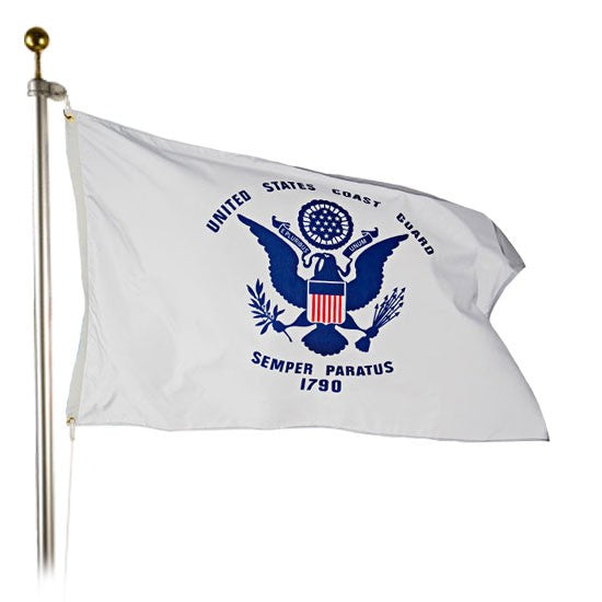 U.S. Coast Guard outdoor flag made in USA in nylon or polyester