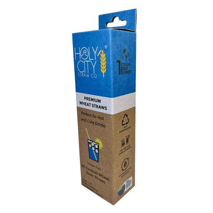 Cocktail Wheat Straws - Retail 50 Pack.