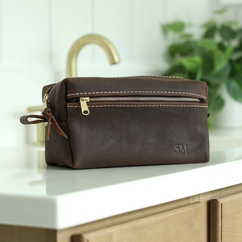 Double Zipper Toiletry Bag - Lifetime Leather Co