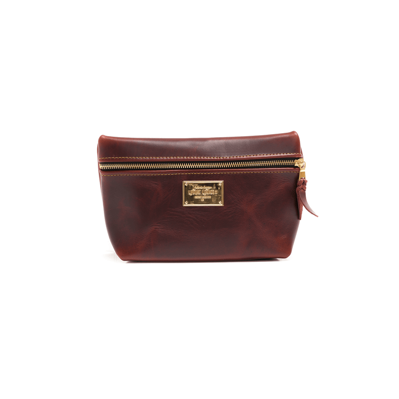 Smooth Leather Cosmetic Bag - Lifetime Leather Co