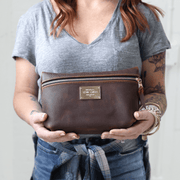 Pebbled Leather Cosmetic Bag - Lifetime Leather Co
