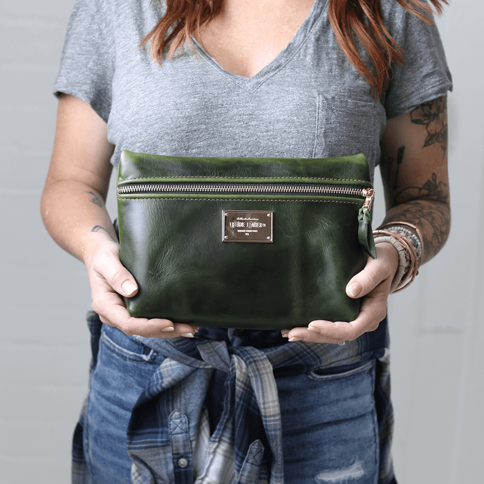 Smooth Leather Cosmetic Bag - Lifetime Leather Co