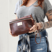 Smooth Leather Cosmetic Bag - Lifetime Leather Co