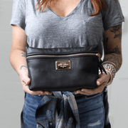 Pebbled Leather Cosmetic Bag - Lifetime Leather Co