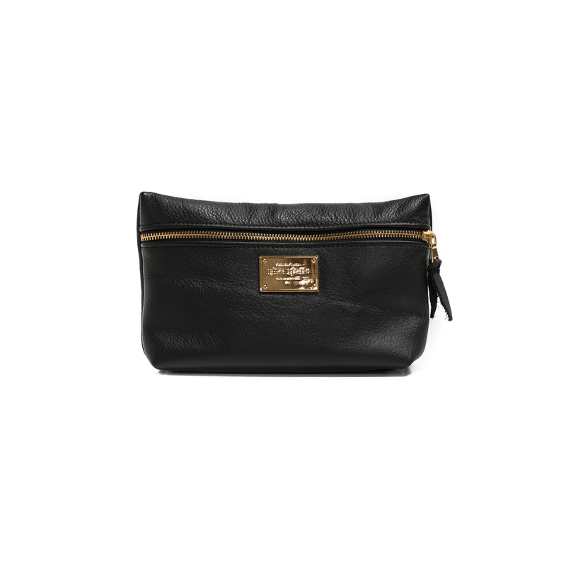 Pebbled Leather Cosmetic Bag - Lifetime Leather Co