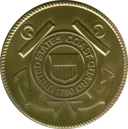 Coast Guard Service Medallion, Brass Coast Guard Medallion, , The Military Gift Store, Military Service Medallions