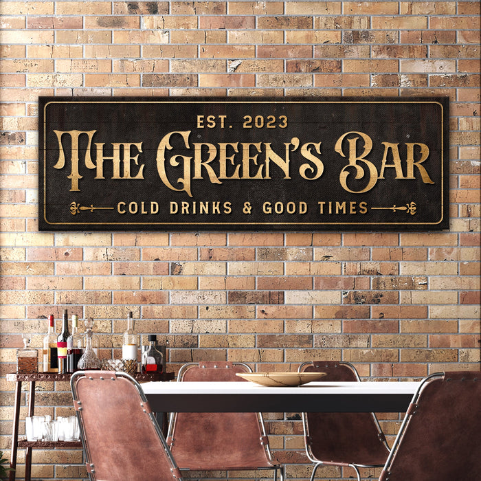 Custom Bar Sign Iii