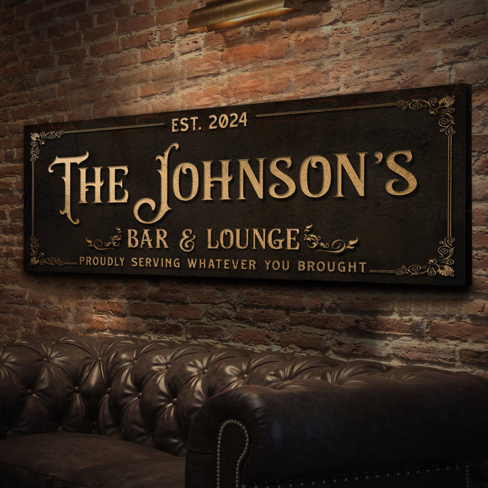 Custom Bar Lounge Sign Iii