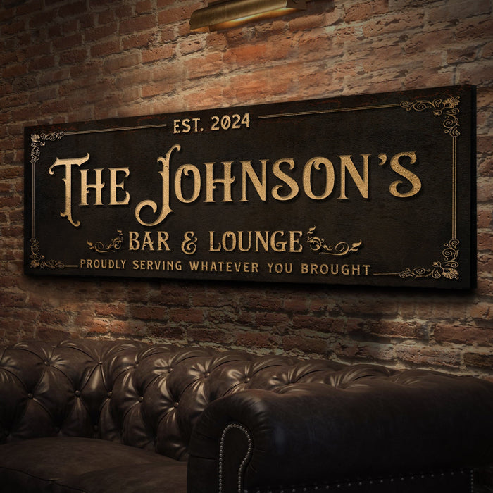 Custom Bar Lounge Sign Iii
