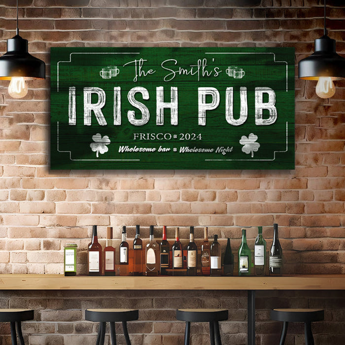 Custom Irish Pub Bar Sign