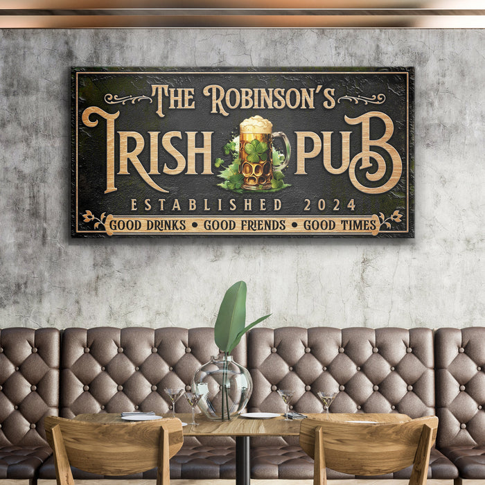 Custom Irish Pub Bar Sign Iii