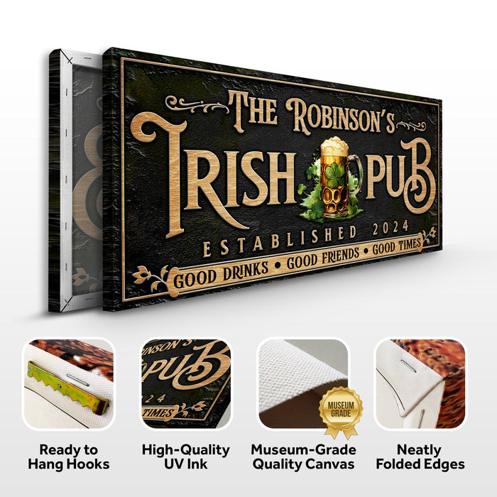 Custom Irish Pub Bar Sign Iii
