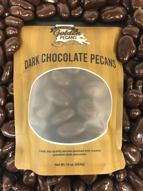 Dark Chocolate Pecans! by Classic Golden Pecans