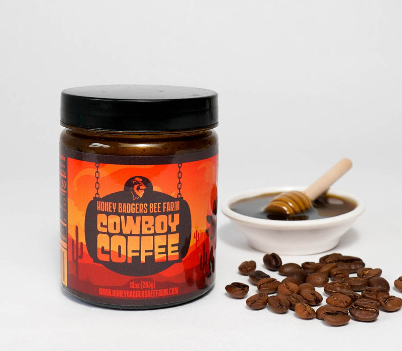 Cowboy Coffee - Instant Honey Coffee - All-in-one - Just add to hot water by Honey Badgers Bee Farm
