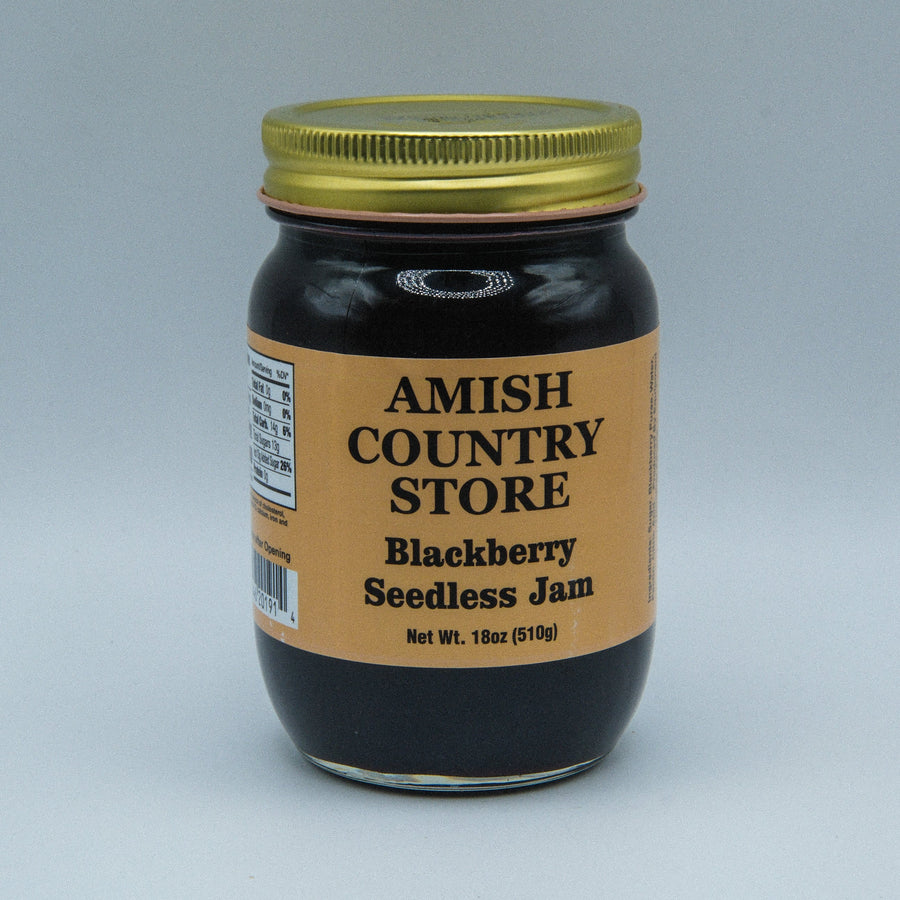 Blackberry Seedless Jam | Smooth Old-Fashioned Berry Spread | 18 oz