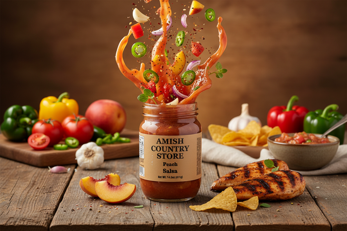 Old-Fashioned Peach Salsa | Sweet & Zesty Country Salsa | 14.5 oz