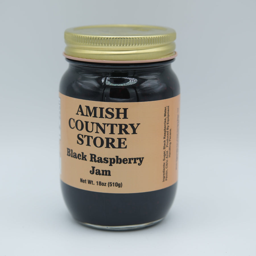 Black Raspberry Jam | Rich Old-Fashioned Berry Spread | 18 oz
